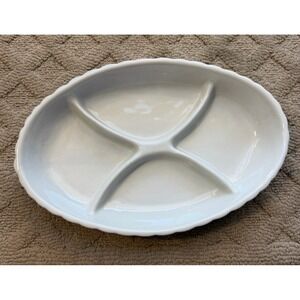 Studio Silversmiths Cordon Bleu Oval Sectional Server Platter
